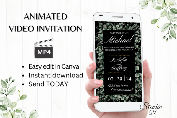 Classic Groomsman Proposal W3401GM: A Timeless Touch for Modern Invites