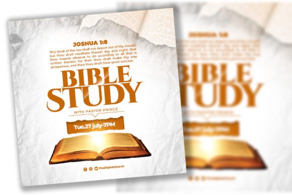 Elevate Your Outreach: A Modern Bible Study Church Flyer Template