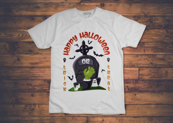 Halloween Trick or Treat Tshirt Design: Your Print-Ready Business Asset