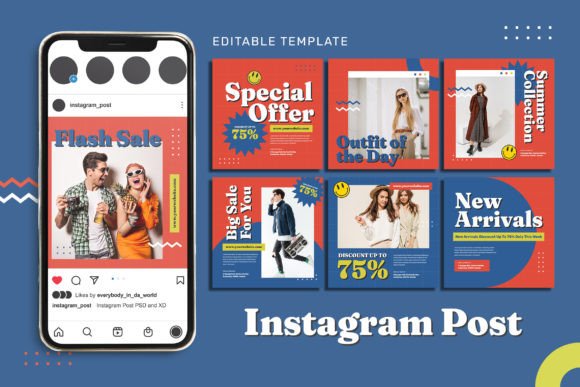 Modern Elegance for Your Brand: The Outfit Flash Sale Instagram Post Set