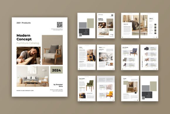 Modern Furniture Catalog Template: Professional Product Showcase