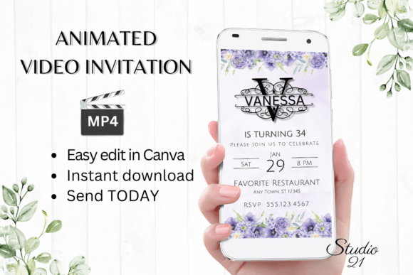 Monogram Letter V: Your Instant Digital Invitation Solution