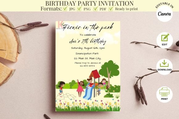 Picnic in the Park Birthday Party Invite: Your Perfect Outdoor Celebration Design