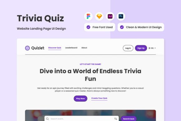 Quizlet - Trivia Quiz Landing Page V3: A Designer's Review
