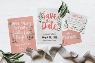 Rustic Pink & Green Wedding Invitation Suite: A Designer's Guide
