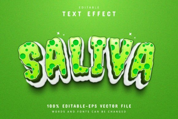 Unleash Dynamic Branding with Green Saliva 3d Text Effect Editable